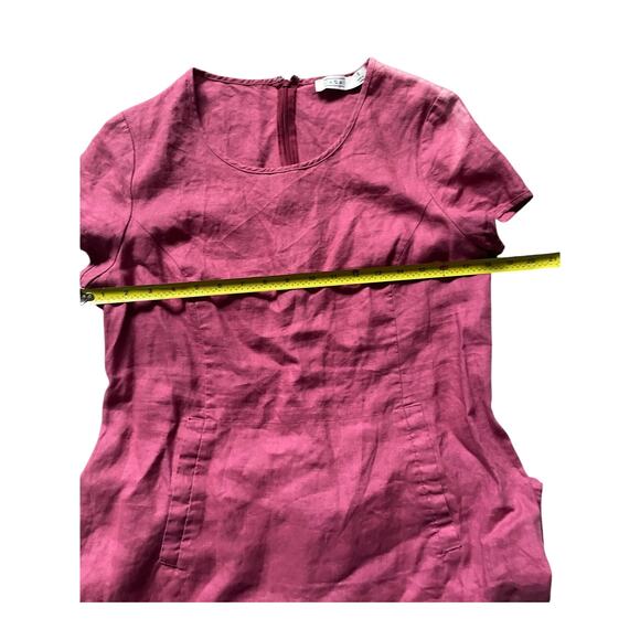 Masai Nable Womens/Teen Linen Scoop Neck Shift Dress Size Small Boysenberry - Picture 4 of 7